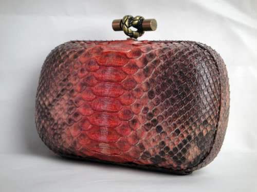 Bottega Veneta Clutches New Knot 8651 orange silver
